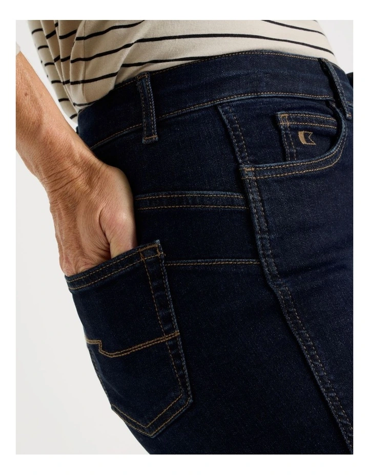 Wardrobe Staple Straight Jean In Raw Denim image 4