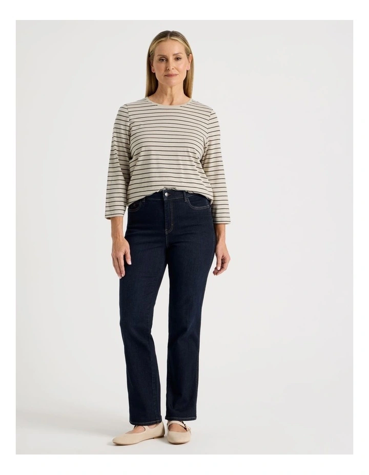 Wardrobe Staple Straight Jean In Raw Denim image 7