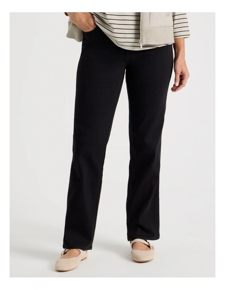 Wardrobe Staple Straight Jean In Black image 1