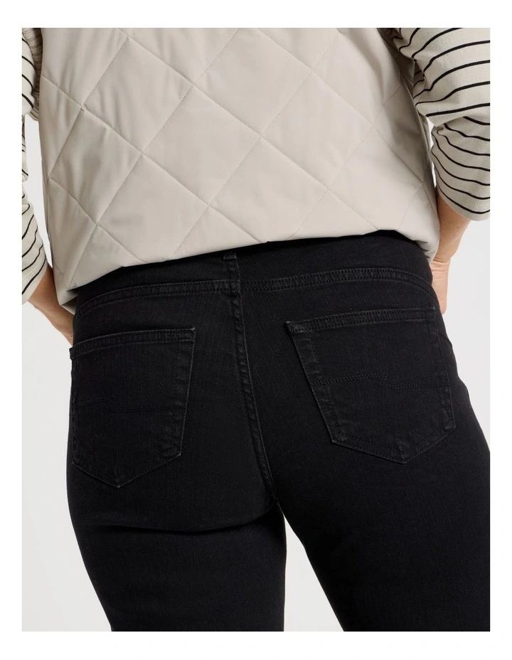 Wardrobe Staple Straight Jean In Black image 5