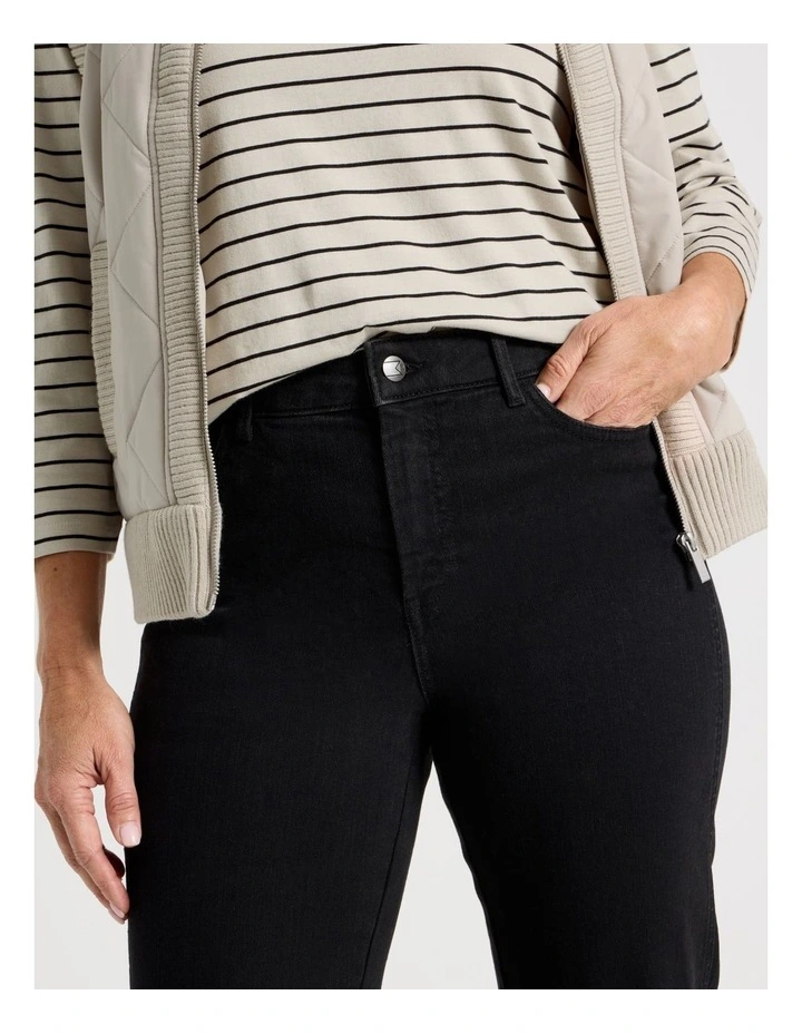 Wardrobe Staple Straight Jean In Black image 5