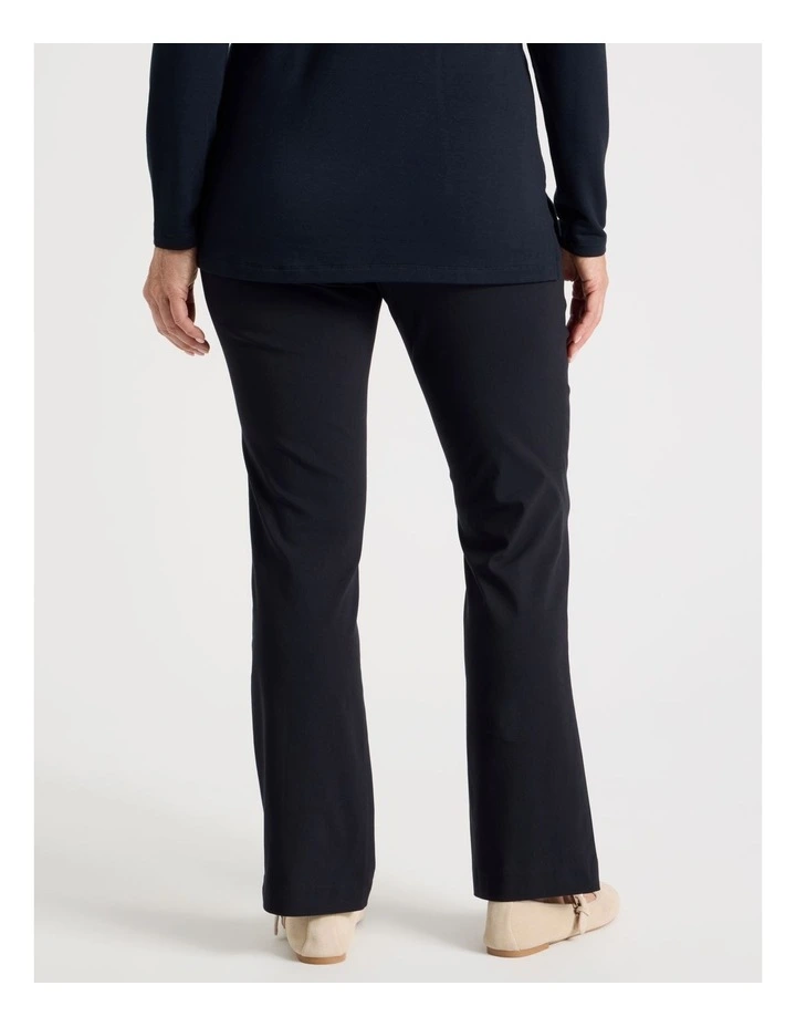 Wardrobe Staple Stretch Full Length Straight Pant In Navy image 4