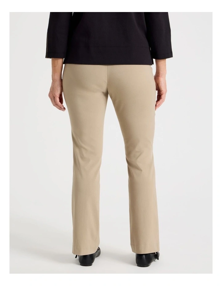 Wardrobe Staple Stretch Full Length Straight Pant In Neutral image 4