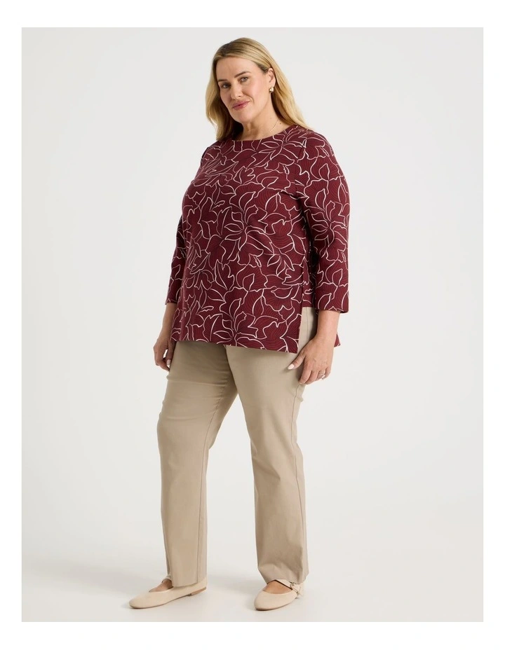 Wardrobe Staple Stretch Full Length Straight Pant In Neutral image 6