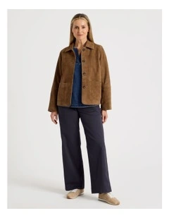 Straight Chino Full Length Pant in Navy