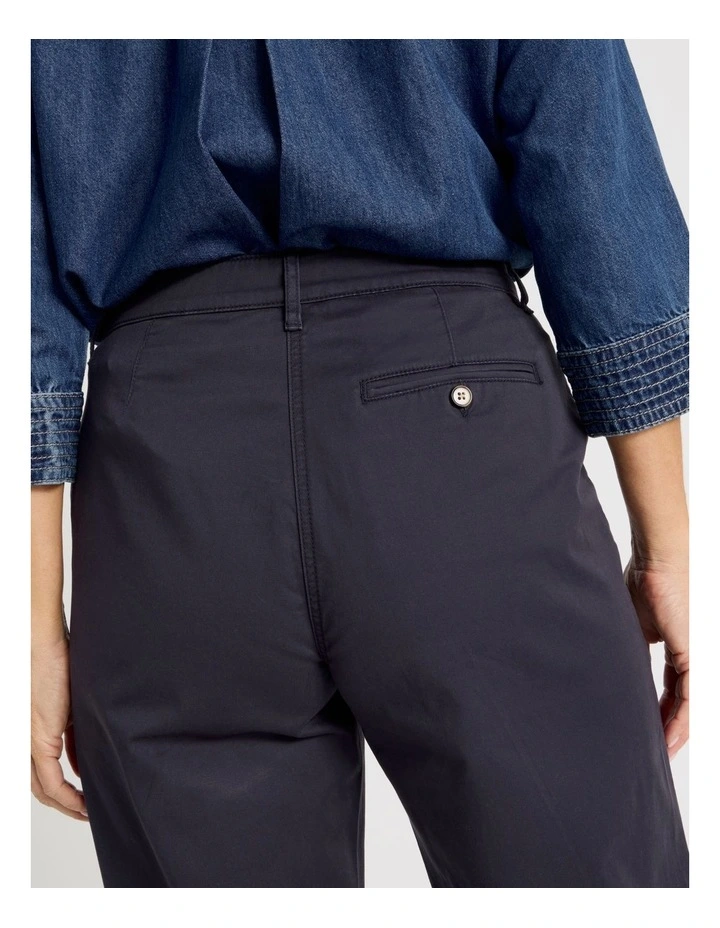 Straight Chino Full Length Pant in Navy image 5