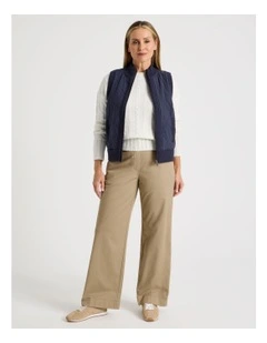 Straight Chino Full Length Pant in Camel