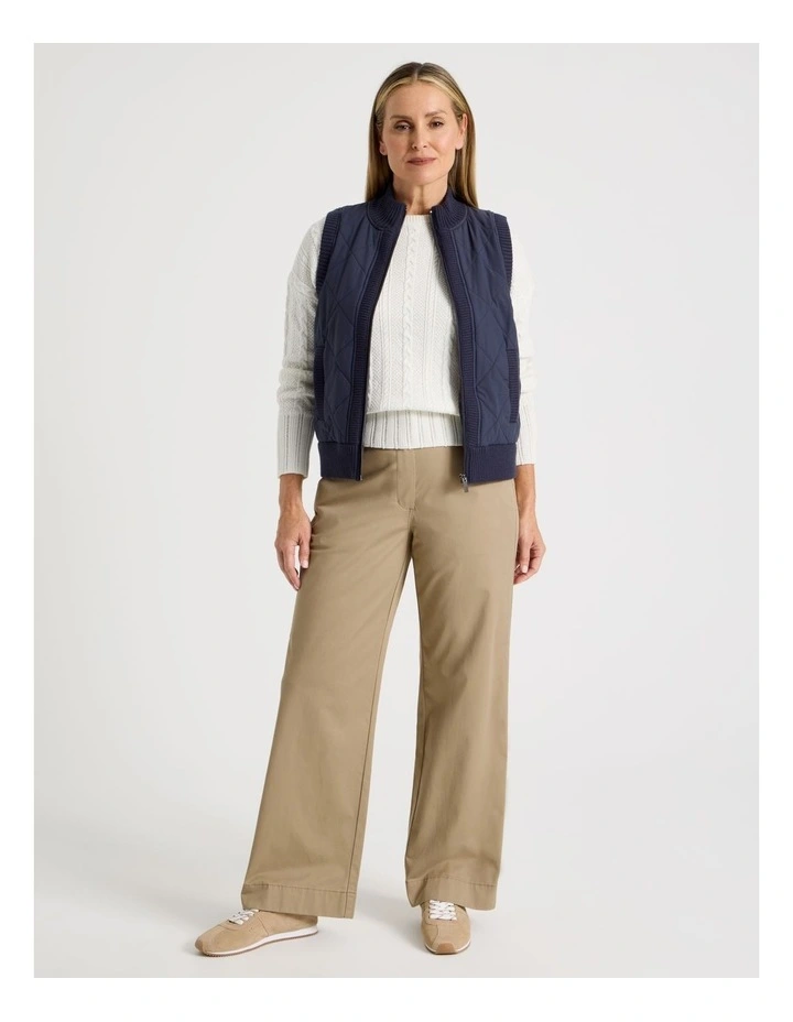 Straight Chino Full Length Pant in Camel image 1