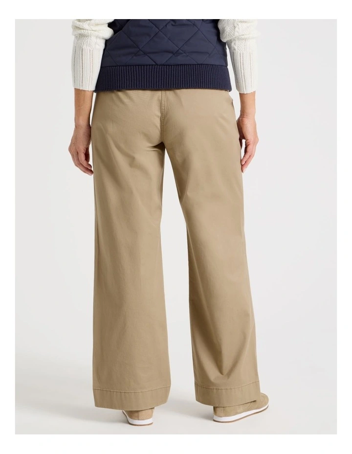Straight Chino Full Length Pant in Camel image 4