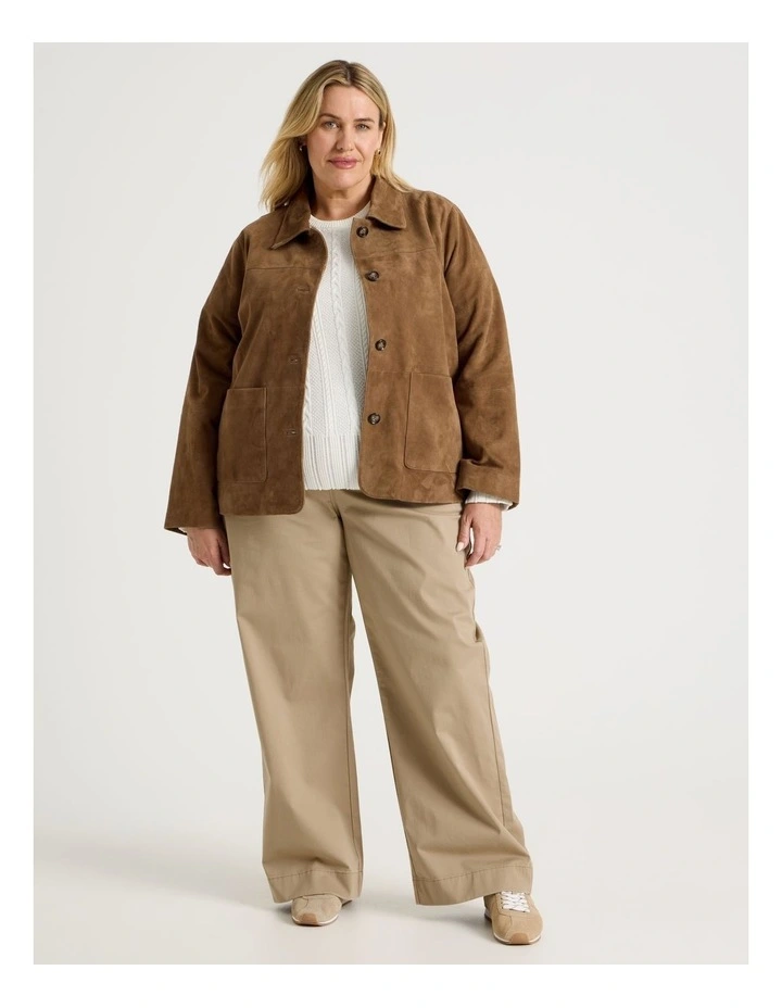 Straight Chino Full Length Pant in Camel image 7