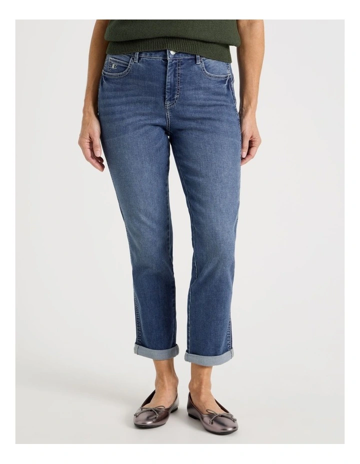 Wardrobe Staple Crop Jean in Light Indigo image 2