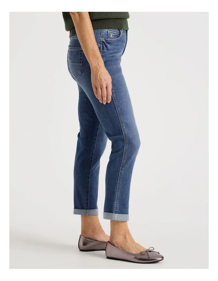 Wardrobe Staple Crop Jean in Light Indigo image 3