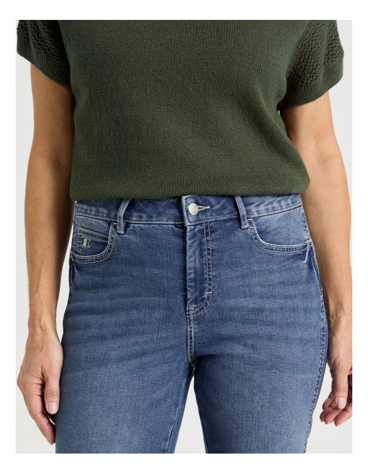 Wardrobe Staple Crop Jean in Light Indigo image 4