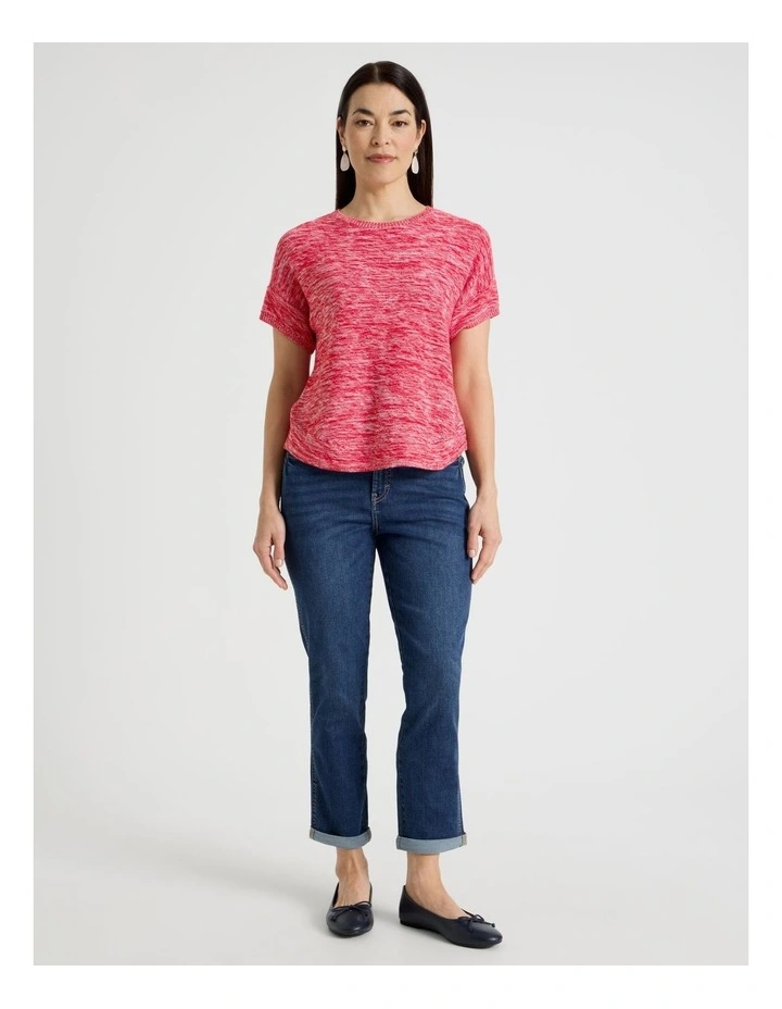 Wardrobe Staple Crop Jean in Mid Indigo image 4