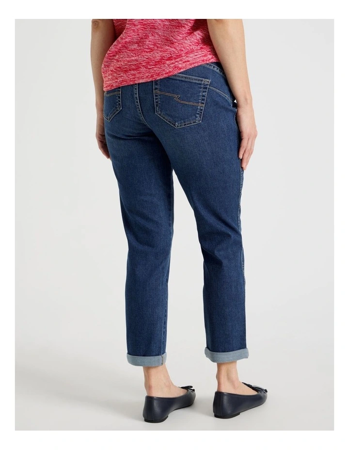 Wardrobe Staple Crop Jean in Mid Indigo image 6