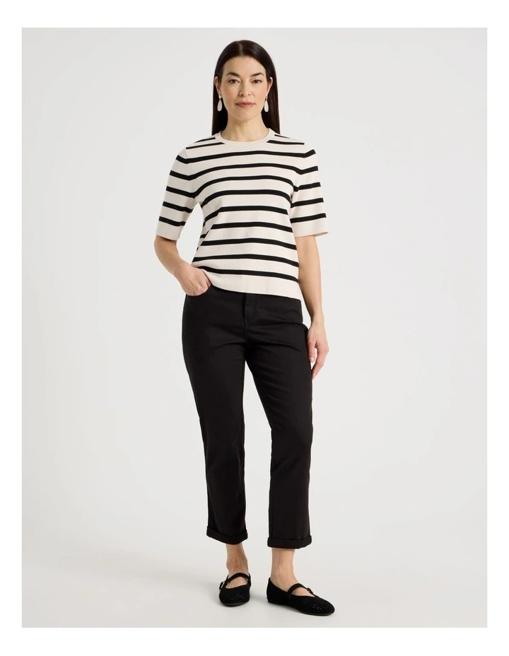 Wardrobe Staple Crop Jean in Black image 1