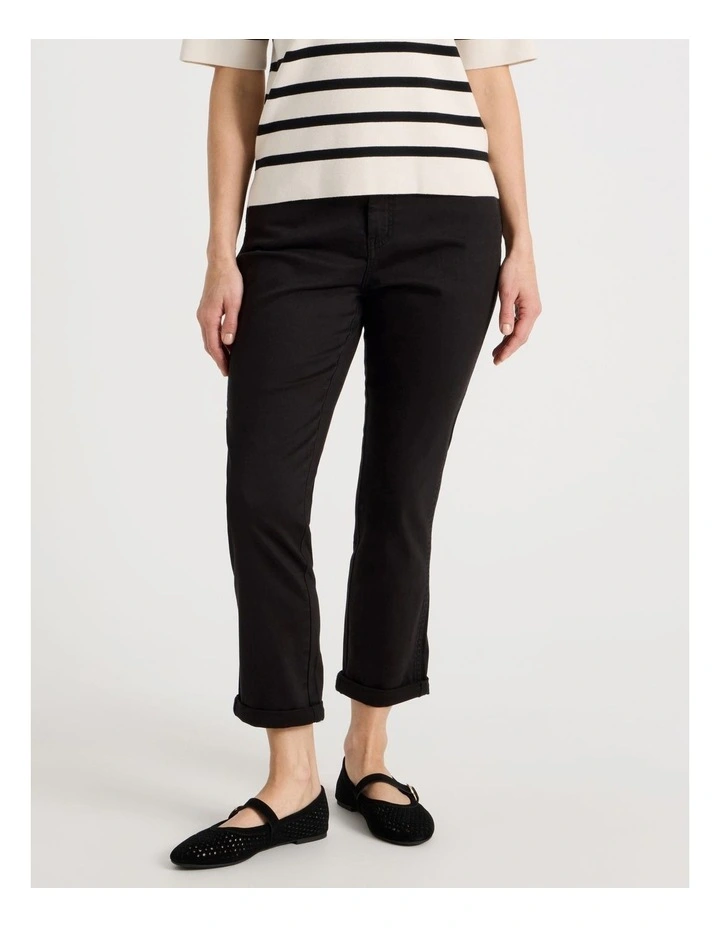 Wardrobe Staple Crop Jean in Black image 2