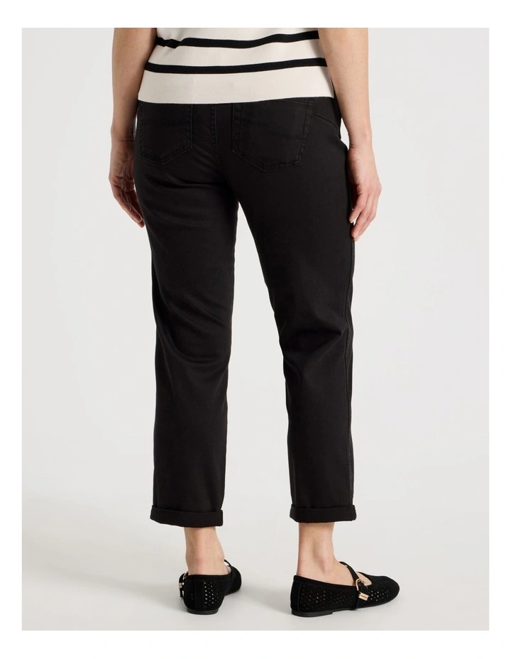 Wardrobe Staple Crop Jean in Black image 6