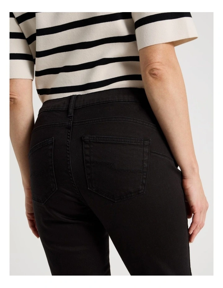 Wardrobe Staple Crop Jean in Black image 7