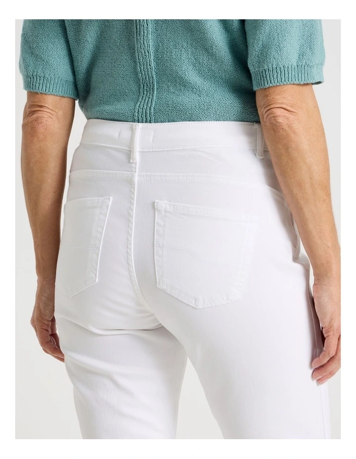 Wardrobe Staple Crop Jean in White image 7