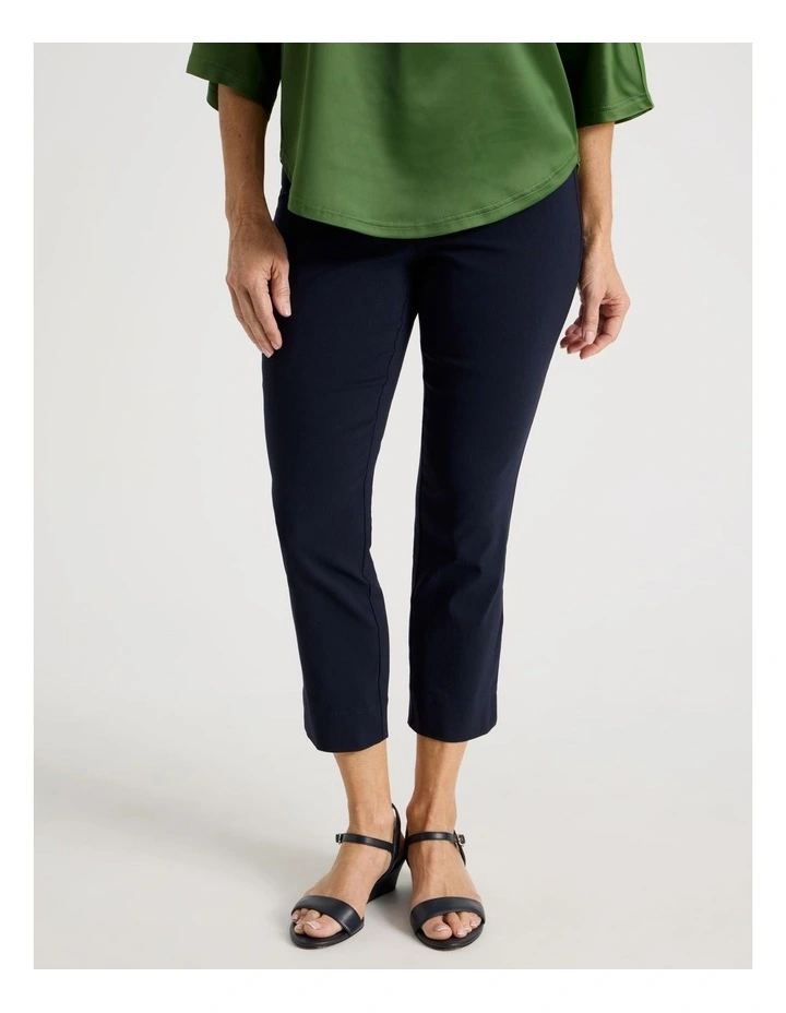 Wardrobe Staple Stretch Crop Pant in Navy image 3