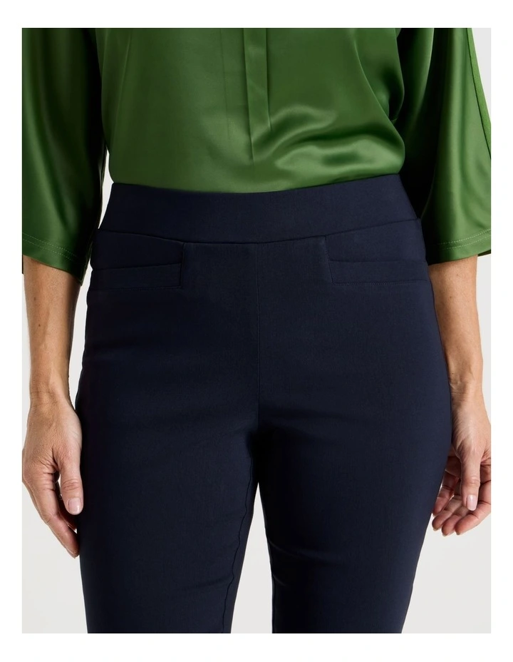 Wardrobe Staple Stretch Crop Pant in Navy image 5
