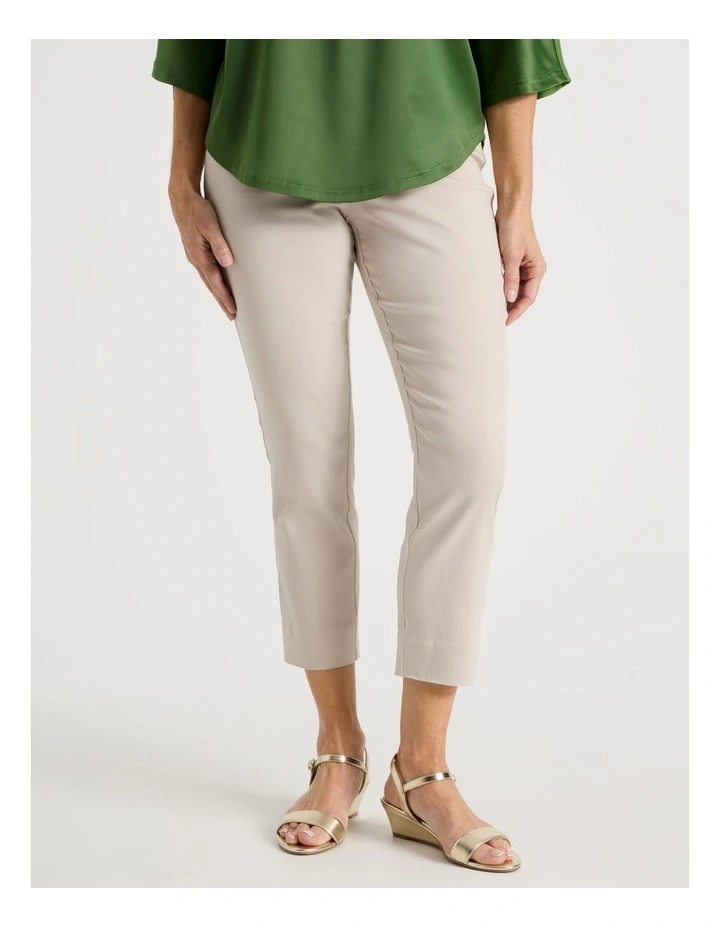 Wardrobe Staple Stretch Crop Pant in Stone image 2