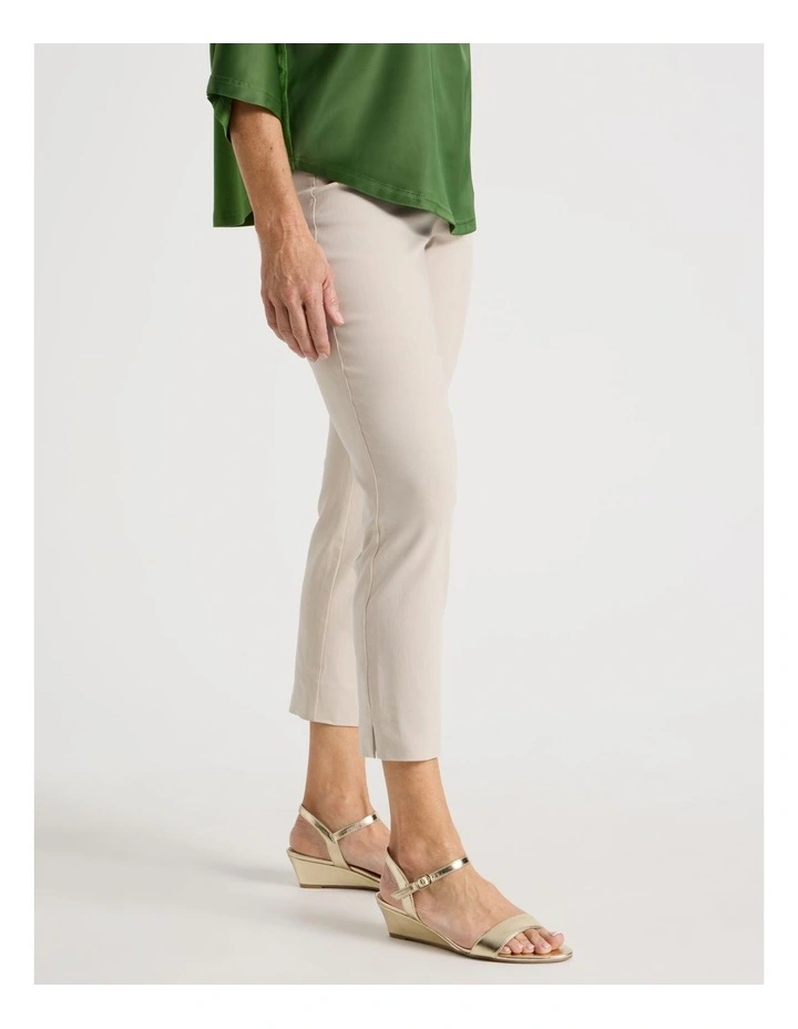 Wardrobe Staple Stretch Crop Pant in Stone image 3