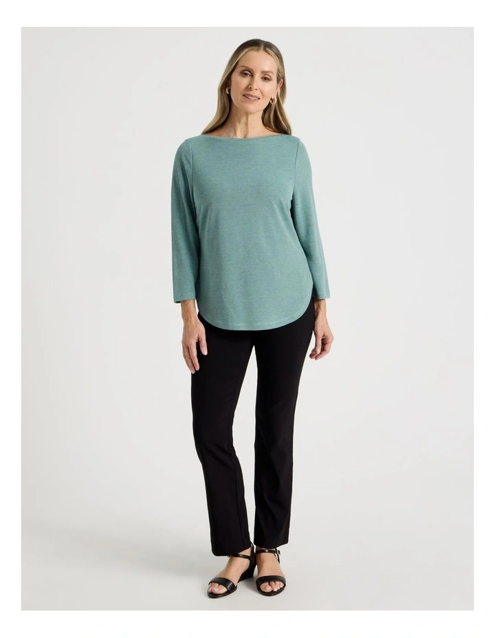 Wardrobe Staple Straight Full Length Pant in Black image 1