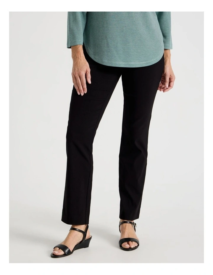 Wardrobe Staple Straight Full Length Pant in Black image 2