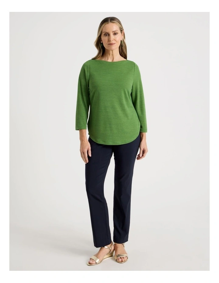 Wardrobe Staple Straight Full Length Pant in Navy image 1