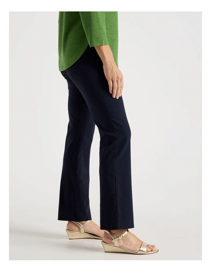 Wardrobe Staple Straight Full Length Pant in Navy image 2