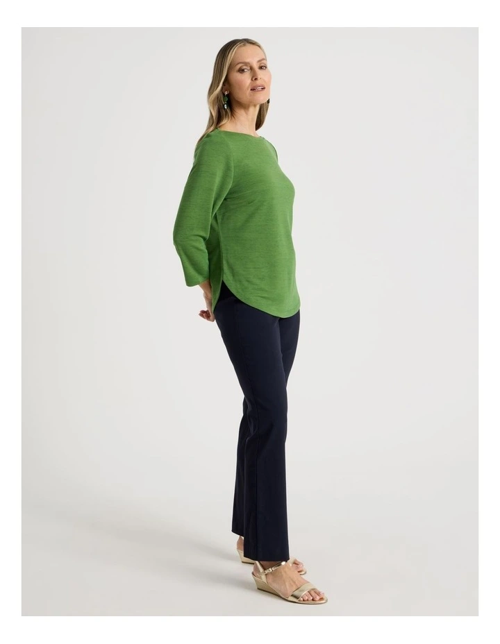 Wardrobe Staple Straight Full Length Pant in Navy image 4