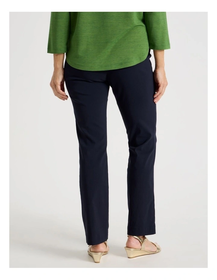 Wardrobe Staple Straight Full Length Pant in Navy image 6
