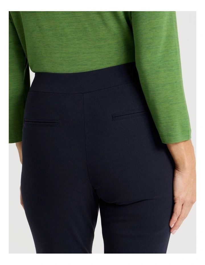 Wardrobe Staple Straight Full Length Pant in Navy image 7