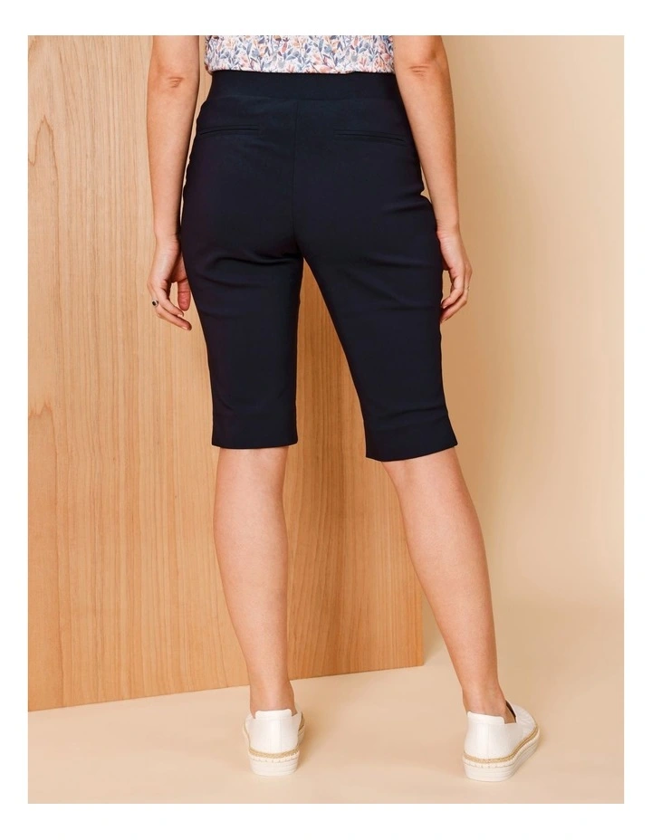 Wardrobe Staple Stretch Pedal Pusher In Navy image 5