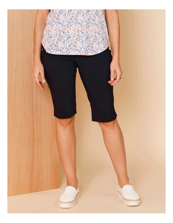 Wardrobe Staple Stretch Pedal Pusher In Navy image 7
