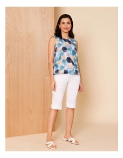 Wardrobe Staple Stretch Pedal Pusher In White