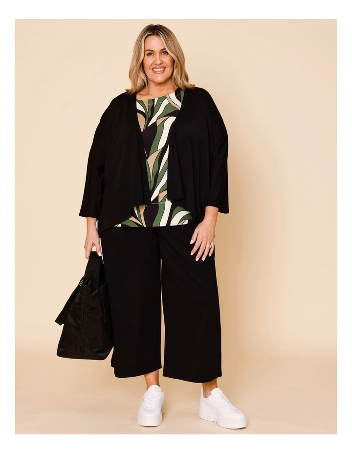 Travel Knit Jacket In Black image 2