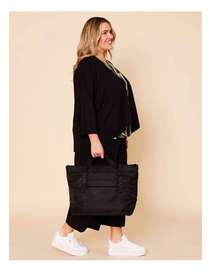 Travel Knit Jacket In Black image 5