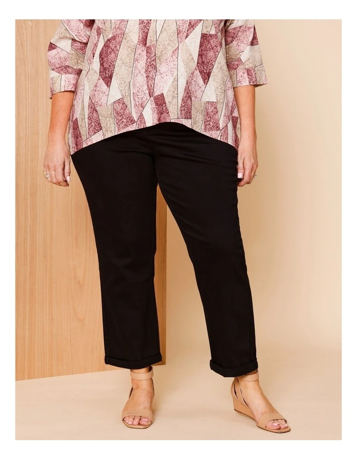 Wardrobe Staple Crop Denim Jean In Black image 1