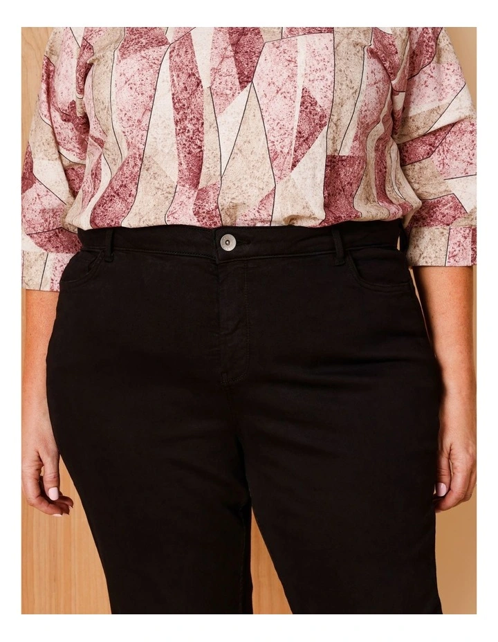 Wardrobe Staple Crop Denim Jean In Black image 3