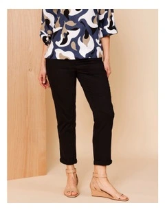 Wardrobe Staple Crop Denim Jean In Black