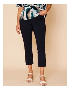 Wardrobe Staple Stretch Crop Pant In Navy