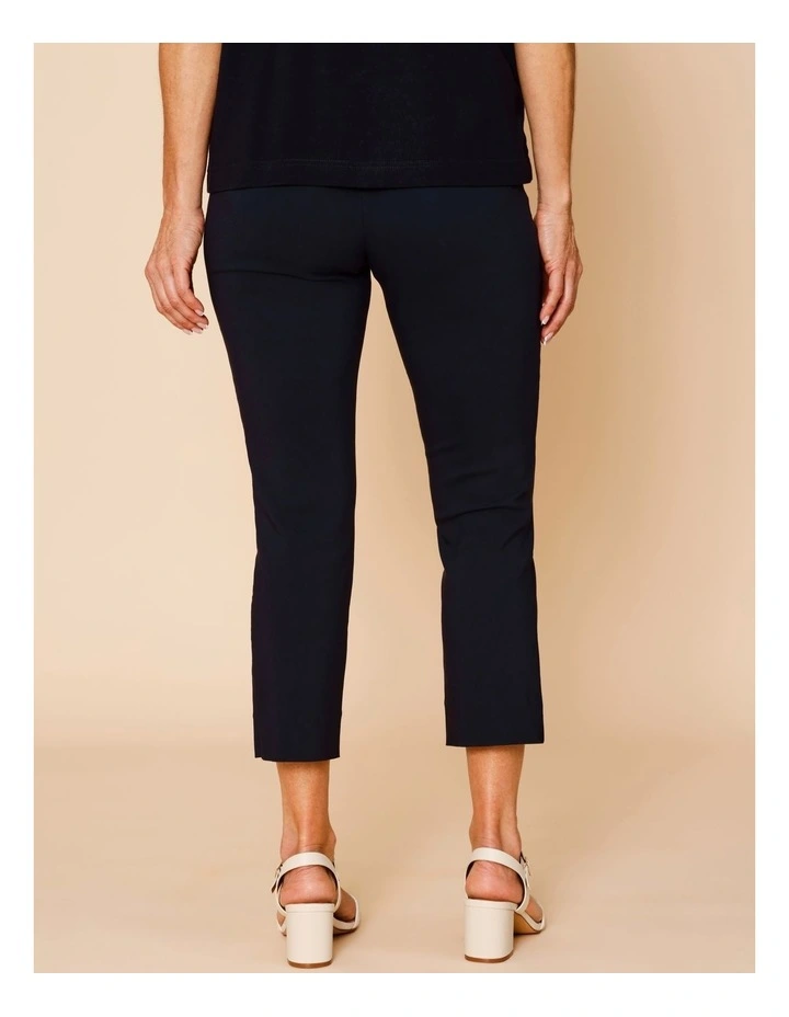 Wardrobe Staple Stretch Crop Pant In Navy image 4