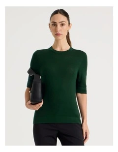 Short Sleeve Crew Knit