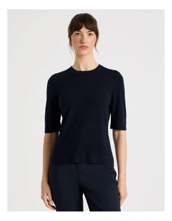 Short Sleeve Crew Knit image 1