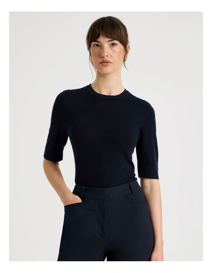 Short Sleeve Crew Knit image 3