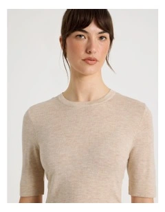 Short Sleeve Crew Knit