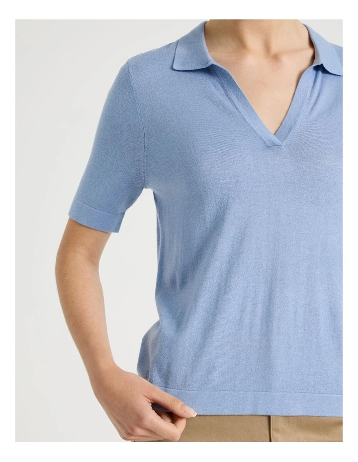 Short Sleeve Polo Knit image 4
